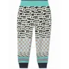 Burberry Boys Monogram Patterned Jersey Joggers 8 Yrs Multicoloured In Blue/green