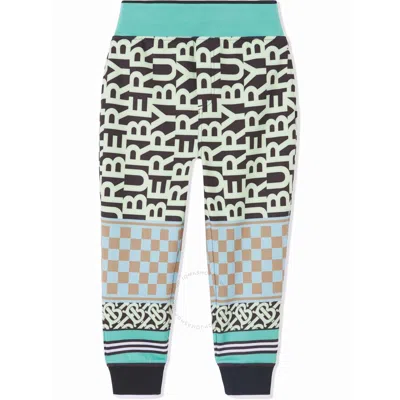 BURBERRY BURBERRY KIDS MARTIE MONTAGE GRAPHIC PRINT TRACK PANTS