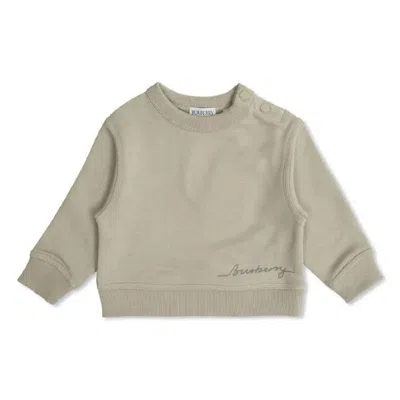 Burberry Kids Mathew Cotton Sweatshirt In Gray