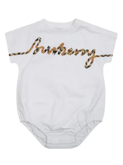 Burberry Kids N5 Dolby Script Graphic Top In White
