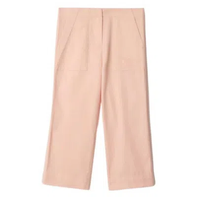 Burberry Kids Orla Ekd Embroidered Pants In Brown