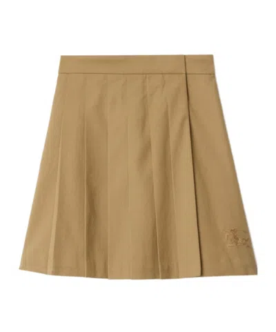 Burberry Kids' Pleated Skirt In Green