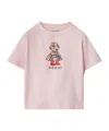 Burberry Kids Rainy Day Bear T-shirt In Pink