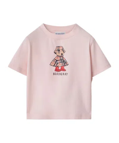 Burberry Kids Rainy Day Bear T-shirt In Pink