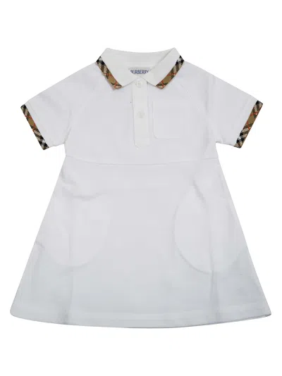 Burberry Kids Romola Dress In Purple