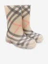 Burberry Beige Vintage Check Rain Boots In Beige