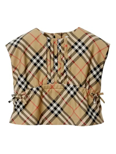 Burberry Baby Top  Check In Beige
