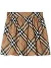 Burberry Vintage Check-pattern Cotton Shorts In Brown