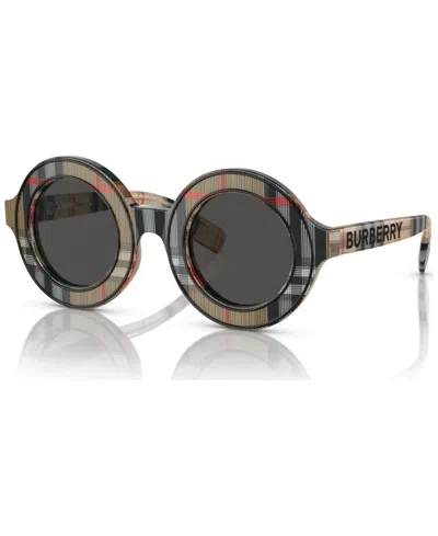 Burberry Kids' Sunglasses Jb4386 In Vintage Check