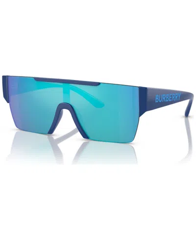 Burberry Kids Sunglasses, Mirror Jb4387 (ages 7-10) In Blue