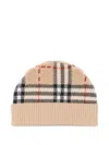 Burberry Kids "towelling" Chk Beanie