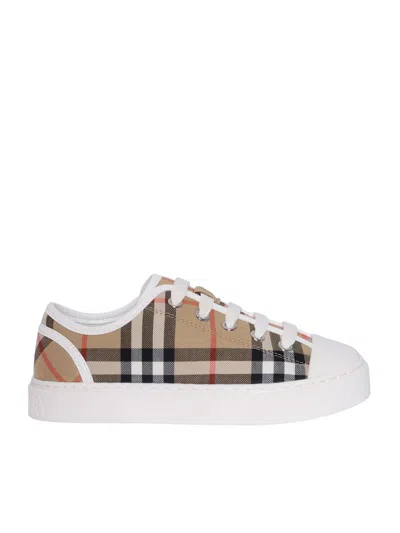 Burberry Kids Trainers In Animal Print