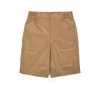 Burberry Kids Travard Ekd Cotton Shorts