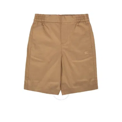 Burberry Kids Travard Ekd Cotton Shorts