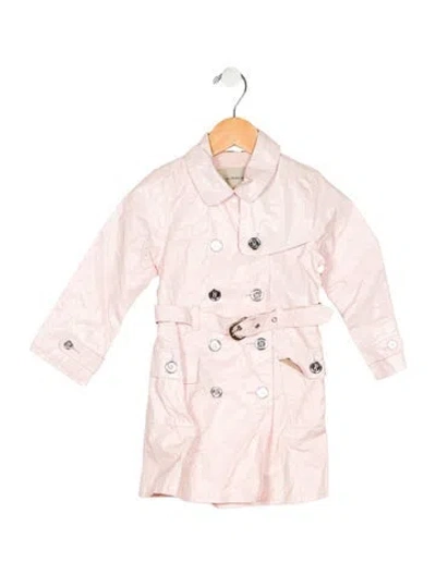 Pre-owned Burberry Babies' Kids Trench Coat In Neutrals/pink