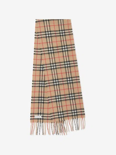 Burberry Babies' Kids Vintage Check Cashmere Scarf In Beige