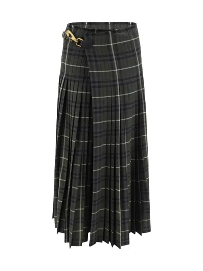 BURBERRY KILT LONG SKIRT