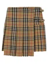 Burberry Vintage Check Wool Kilt In Multi