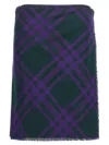 Burberry Check Print Kilt With Belted Detail