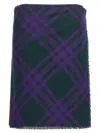 Burberry Check Print Kilt With Belted Detail In Multi