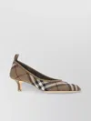 Burberry Kitten Heel Mesh Patterned Pumps