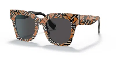 Pre-owned Burberry Kitty Sunglasses In Orange/black/white (40826281)