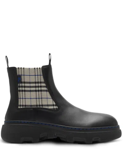 BURBERRY LEATHER CHELSEA BOOTS