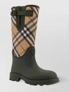 Burberry Women Rainboots With Traditional Check Insert