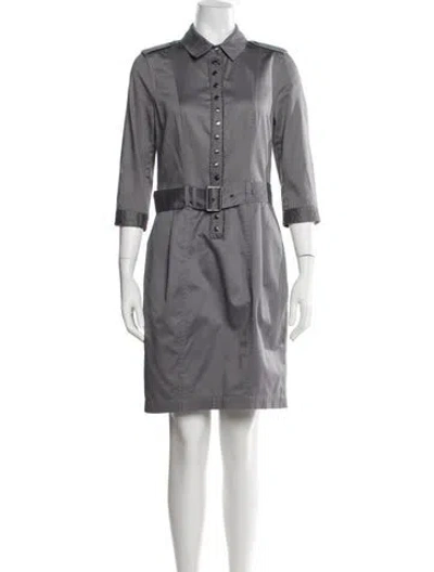 Pre-owned Burberry Knee-length Dress In Gray