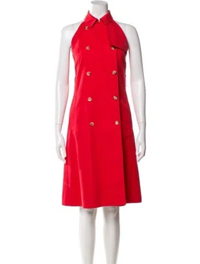 Pre-owned Burberry Knee-length Dress In Red