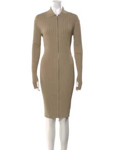 Pre-owned Burberry Knee-length Dress W/ Tags In Neutral