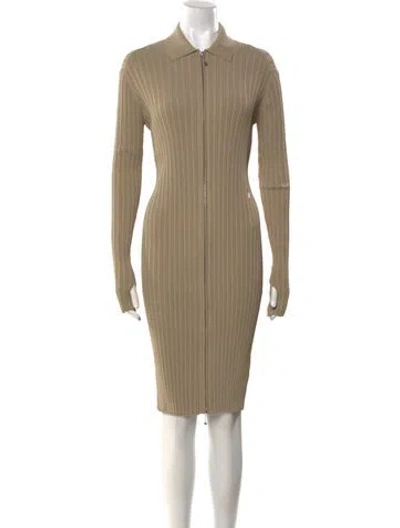 Pre-owned Burberry Knee-length Dress W/ Tags In Neutral