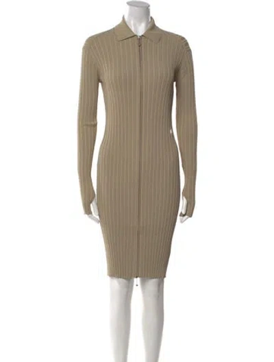 Pre-owned Burberry Knee-length Dress W/ Tags In Neutral