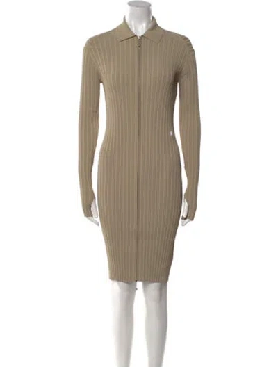 Pre-owned Burberry Knee-length Dress W/ Tags In Neutral