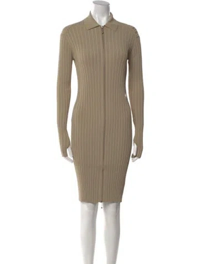 Pre-owned Burberry Knee-length Dress W/ Tags In Neutral