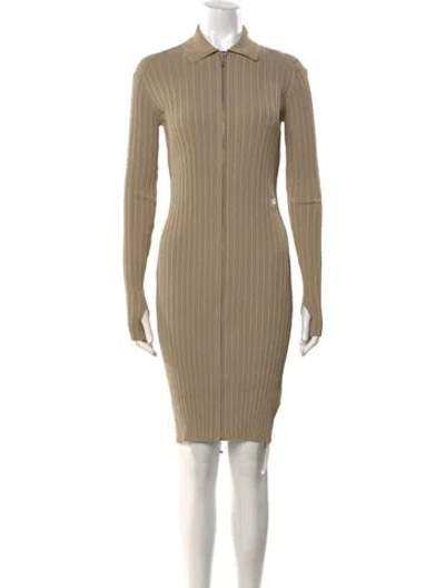 Pre-owned Burberry Knee-length Dress W/ Tags In Neutral