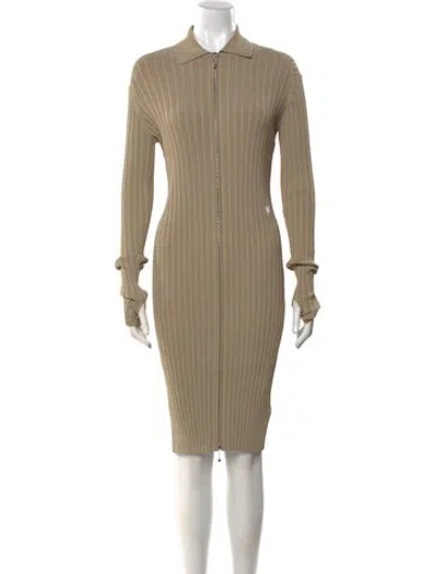 Pre-owned Burberry Knee-length Dress W/ Tags In Neutral