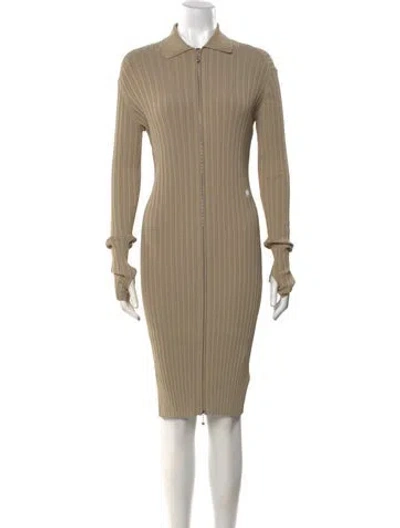 Pre-owned Burberry Knee-length Dress W/ Tags In Neutral