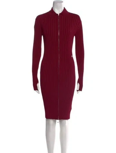 Pre-owned Burberry Knee-length Dress W/ Tags In Red
