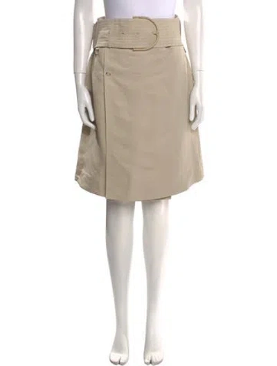 Pre-owned Burberry Knee-length Skirt W/ Tags In Neutral