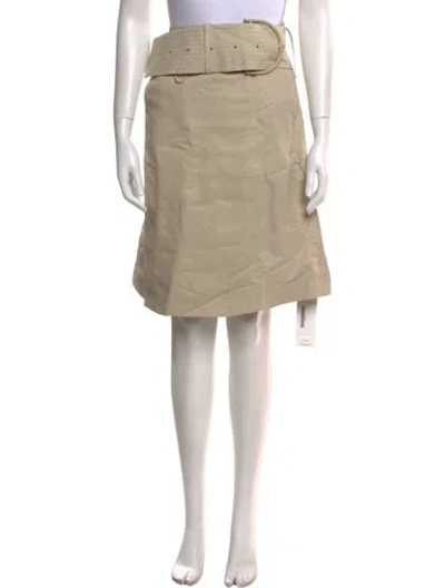 Pre-owned Burberry Knee-length Skirt W/ Tags In Neutral