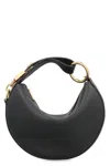 Burberry Knight Arc Mini Leather Shoulder Bag In Black