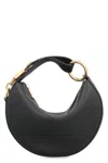Burberry Knight Arc Mini Leather Shoulder Bag In Black