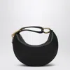 Burberry Mini Knight Arc Shoulder Handbag In Black