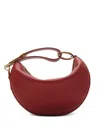 Burberry Knight Arc Rust Brown Grained Leather Shoulder Bag In Brown