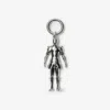 Burberry Equestrian-knight Keyring In Metallic