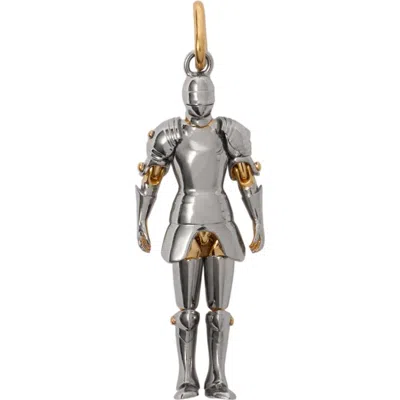 Burberry Knight Charm In Metallic