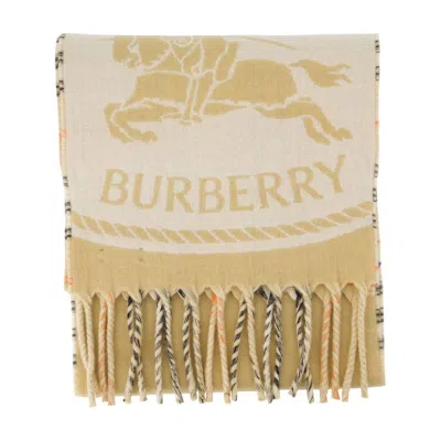 Burberry Knight Chck Scarf In Brown
