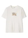 Burberry Graphic Print Short Sleeve Crew Neck T-shirt In White