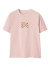 Burberry Ekd Check Cotton T-shirt In Pattern